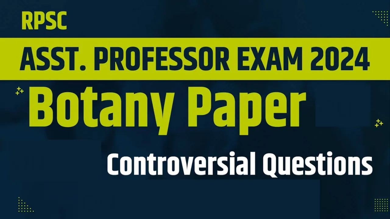 Botany Paper Controversial QUESTIONS